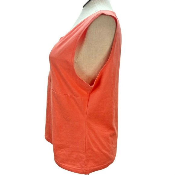 MHD Woman 3X Peach V Neck Sleeveless Top NWT - Picture 5 of 7